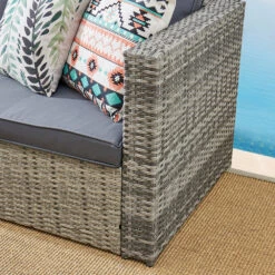 Troy Corner Rattan Garden Sofa Set With Table -Daals Shop OD SF 005 GREY detail1