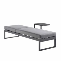 Albany Aluminium Sun Lounger, Grey -Daals Shop OD SLG 155 GREY WB2