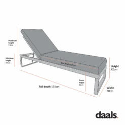 Albany Aluminium Sun Lounger, Taupe -Daals Shop OD SLG 155 d5ab3f58 6ab7 4326 af42 4eb3f82b81d7