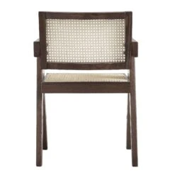 Jeanne Dark Walnut Cane Rattan Solid Beech Wood Dining Chair -Daals Shop XN 1933C DARKWALNUT WB5
