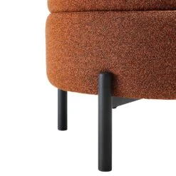 Amboise Round Storage Pouffe, Brick Boucle -Daals Shop XRSF 2183 BRICK BOU STOOL detail3