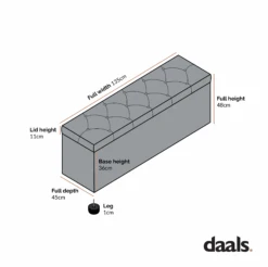Leamington Deep-Buttoned Ottoman Storage Bench, Turmeric Yellow Velvet -Daals Shop ZX 2183 96c0022f 446f 4314 8ce3 bb37e66a0606