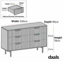 Richmond Ridged Wide Chest Of 6 Drawers, Matte White 16 Richmond Ridged Wide Chest Of 6 Drawers, Matte White -Daals Shop dimensional drawings NOV 2022 BSD 107 3bf8f19d 449a 472f 8be0 448f6364e0cd